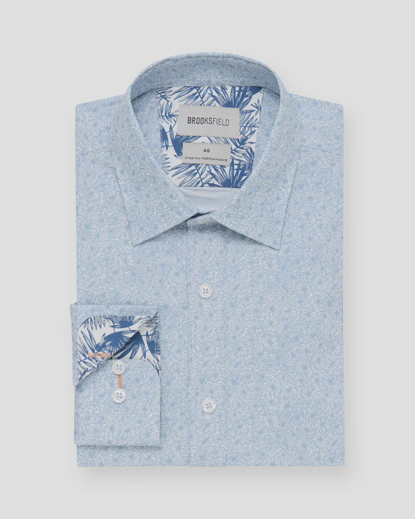 Brooksfield Stretch Performance Red Fit Shirt BFC2577