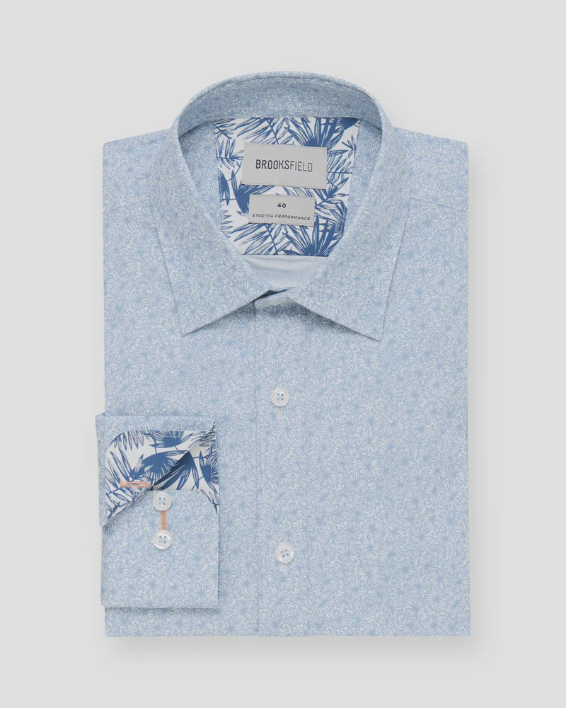 Brooksfield Stretch Performance Red Fit Shirt BFC2577