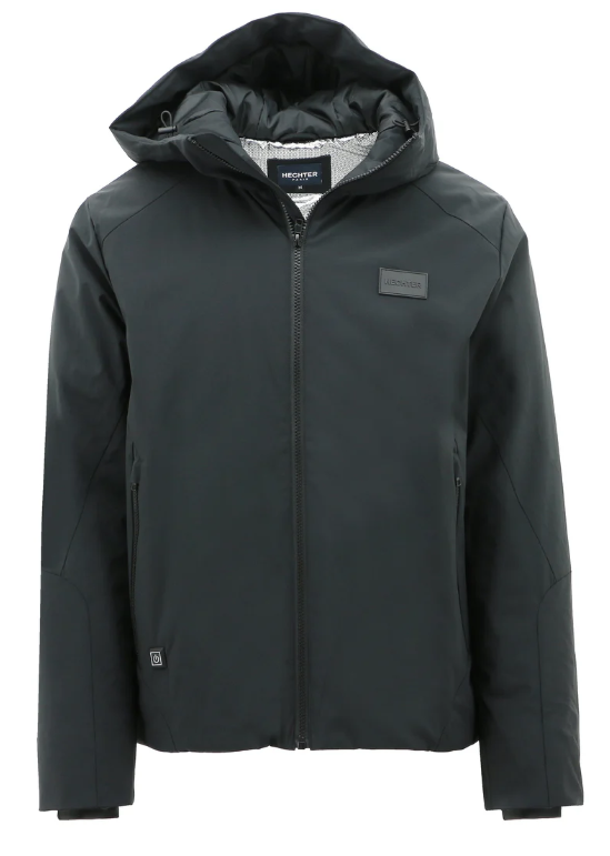 Chaud Black Heat Insulated Zip Hoodie