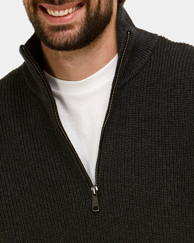 Brooksfield 1/2 Zip Sweater BFK411