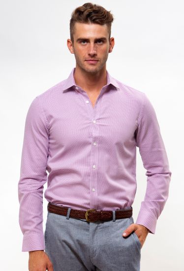 Brooksfield Luxe Textured Business Shirt 1540