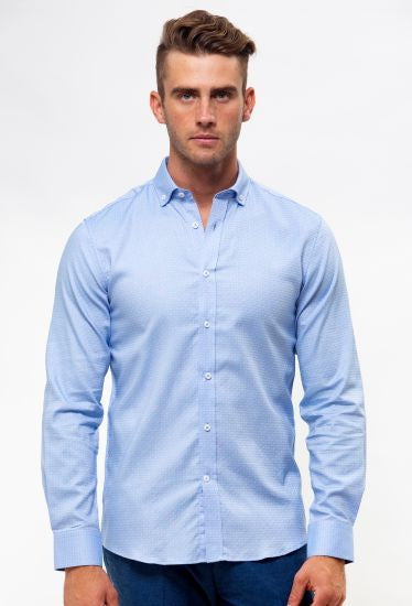Luxe Tonal Dot Business Shirt