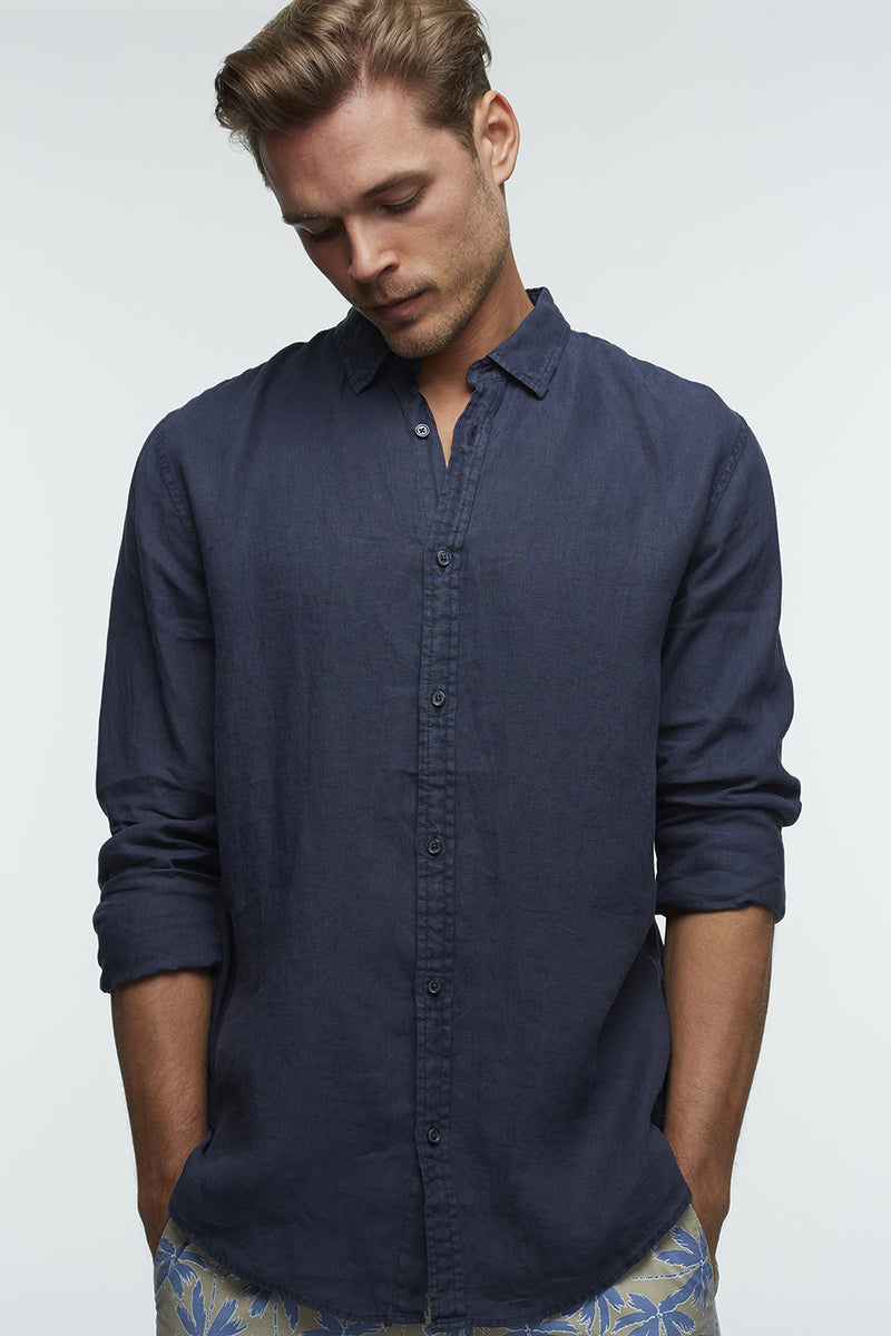 Industrie The Tennyson Linen L/S Shirt - Copper – LOD Store